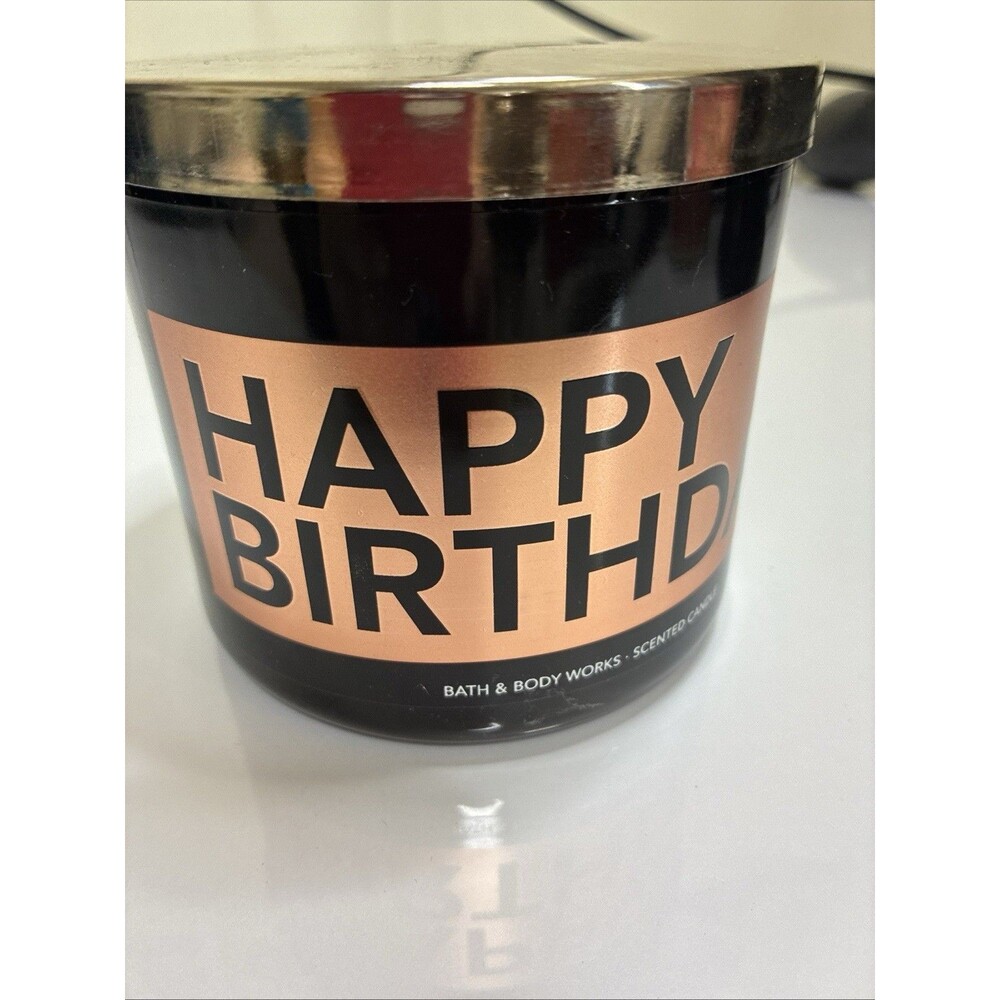 Bath & Body Works Happy Birthday 3-Wick Vanilla Buttercream Scented Candle
